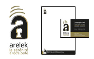 Témoignage de la Société Arelek suite à une prestation graphique de l'agence ekooo : création logo, papier à en-tête et carte de visite.