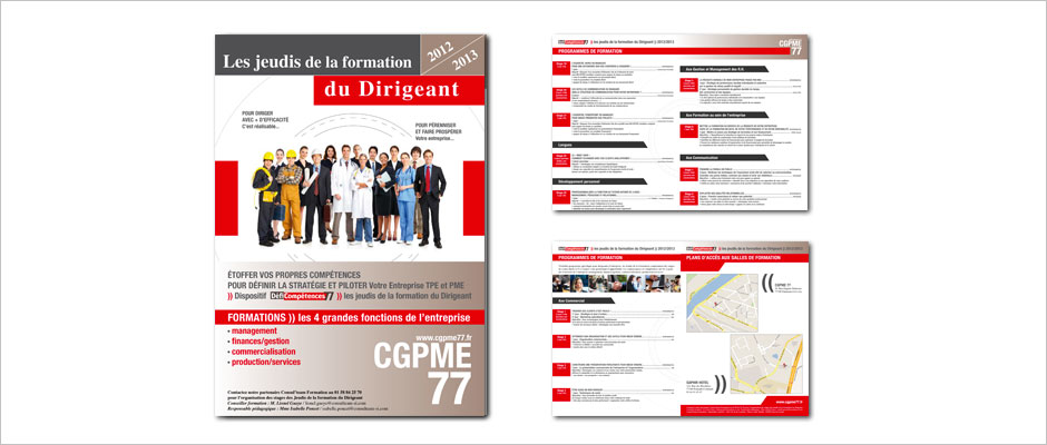 Réalisation d'un dépliant - CGPME du 77