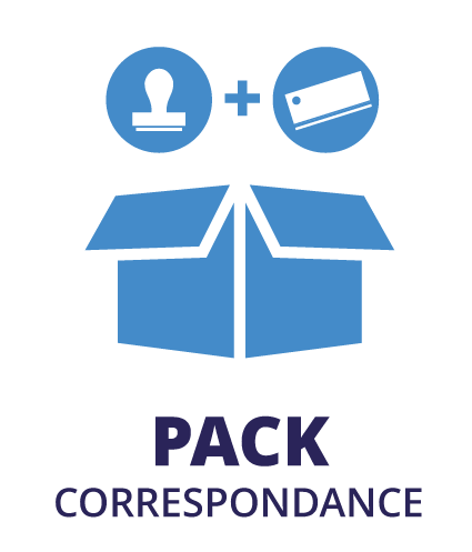 Pack correspondance : création tampon encreur et carte de correspondance - Agence ekooo Maisons-Alfort (94)