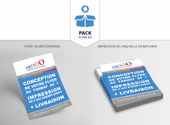 ekooo, Pack Correspondance : création tampon encreur et carte de correspondance d'entreprise - Val-de-Marne (94)